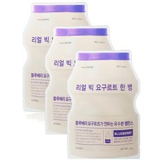 APIEU тканевая маска Real Big Yogurt One-Bottle Blueberry с экстрактом голубики, 21 г, 3 шт.