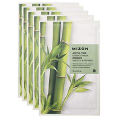 Mizon Joyful Time Essence Mask Bamboo тканевая маска с экстрактом стебля бамбука, 23 г, 5 шт.