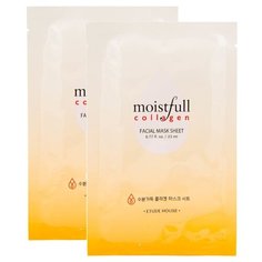 Etude House тканевая маска с коллагеном Moistfull Collagen Mask Sheet, 23 мл, 2 шт.