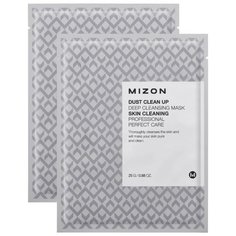 Mizon Dust Clean Up Deep Cleansing Mask очищающая тканевая маска, 25 г, 2 шт.
