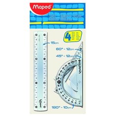 Maped Набор чертежный Start мини 4 предмета (242815) прозрачный
