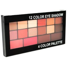 Romantic Color Палетка теней 12 Color Eye Shadow 4 Color Palette KS1710-A