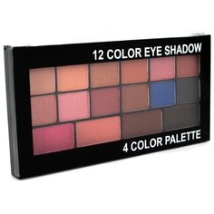 Romantic Color Палетка теней 12 Color Eye Shadow 4 Color Palette KS1710-B