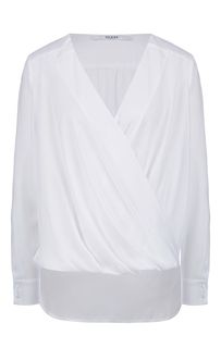 Белая блуза с длинными рукавами Guess