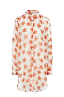 Полупрозрачная блуза с цветочным принтом Ichi