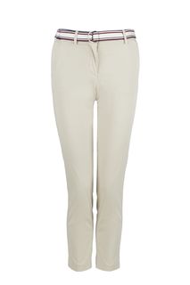 Хлопковые брюки чиносы бежевого цвета Tommy Hilfiger