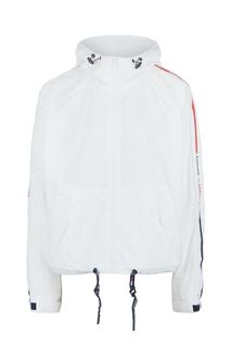 Ветровка белого цвета с капюшоном Tommy Jeans