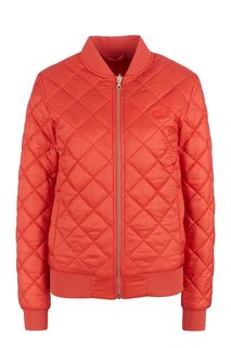 Двусторонняя стеганая куртка красного цвета Lacoste