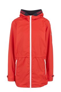 Красный плащ с эластичной вставкой на капюшоне Tommy Jeans