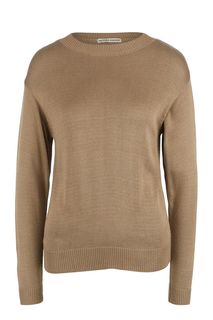 Укороченный джемпер коричневого цвета Victoria Kuksina