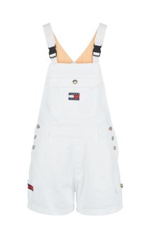 Джинсовый комбинезон белого цвета Tommy Jeans