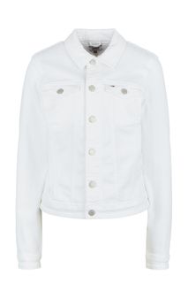 Джинсовая куртка белого цвета Tommy Jeans