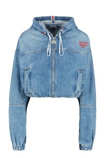 Джинсовая куртка на молнии с капюшоном Tommy Jeans