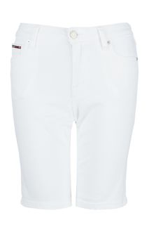 Джинсовые шорты белого цвета Tommy Jeans
