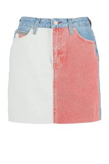 Джинсовая юбка с легкими потертостями Tommy Jeans
