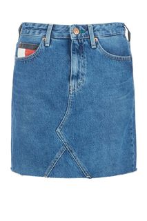 Джинсовая юбка с необработанным краем Tommy Jeans