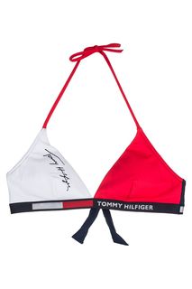 Купальный топ с логотипом бренда Tommy Hilfiger