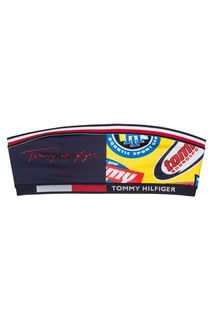 Разноцветный купальный топ бандо Tommy Hilfiger