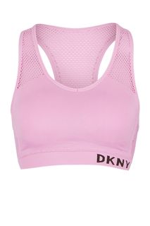 Укороченный топ с сетчатой спинкой Dkny