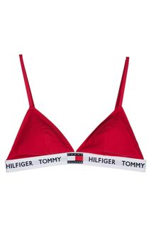 Бюстгальтер из хлопка красного цвета Tommy Hilfiger