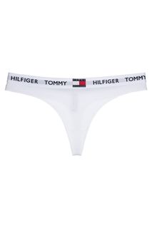 Трусы-стринги из хлопка с логотипом бренда Tommy Hilfiger