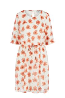 Платье белого цвета с цветочным принтом Ichi