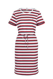 Хлопковое платье-футболка в полоску Tommy Hilfiger
