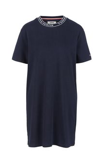 Синее платье-футболка свободного кроя Tommy Jeans
