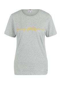 Хлопковая футболка с короткими рукавами Tommy Hilfiger