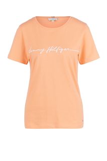 Хлопковая футболка с короткими рукавами Tommy Hilfiger