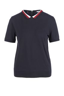 Хлопковая футболка поло с молнией на спине Tommy Hilfiger