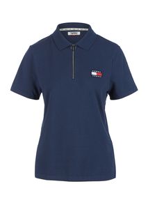 Хлопковая футболка поло с короткими рукавами Tommy Jeans