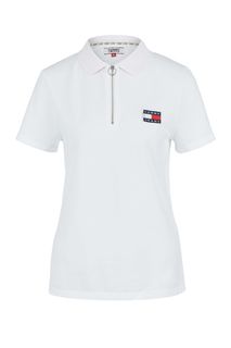 Хлопковая футболка поло с короткими рукавами Tommy Jeans
