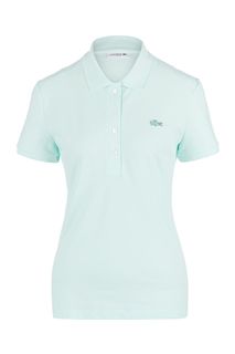 Однотонная хлопковая футболка поло Lacoste