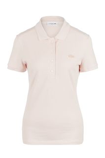 Однотонная хлопковая футболка поло Lacoste