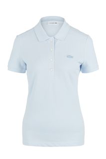 Однотонная хлопковая футболка поло Lacoste