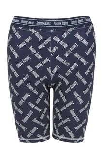Синие шорты с логотипом бренда Tommy Jeans