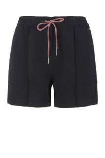 Черные шорты с застроченными стрелками Tommy Jeans