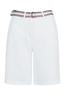Шорты белого цвета с поясом Tommy Hilfiger
