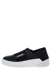Черные слипоны с логотипом бренда Levis®