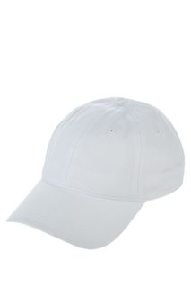 Бейсболка из хлопка белого цвета Lacoste