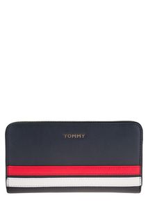 Кошелек синего цвета на молнии Tommy Hilfiger