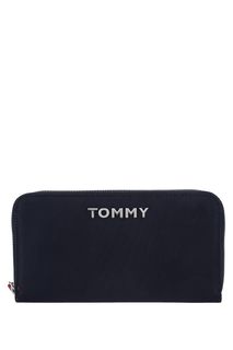 Синий текстильный кошелек на молнии Tommy Hilfiger