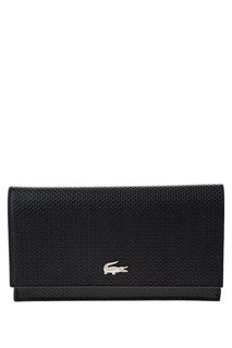 Кожаный кошелек со съемной визитницей Lacoste