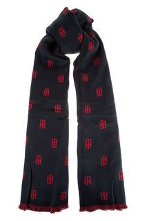 Двусторонний палантин с монограммой бренда Tommy Hilfiger