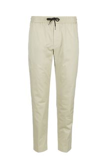 Бежевые брюки из хлопка на кулиске Tommy Hilfiger