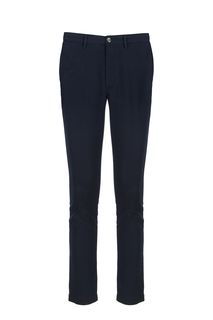 Зауженные синие брюки из хлопка Tommy Hilfiger