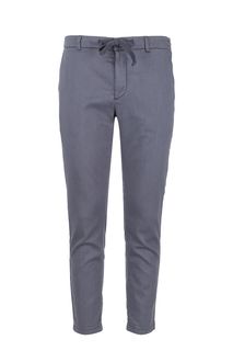 Укороченные брюки чиносы серо-синего цвета Harmont&Blaine