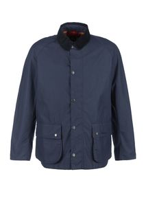 Легкая куртка синего цвета на молнии и кнопках Barbour