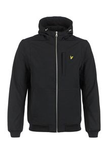 Легкая черная куртка с капюшоном Lyle & Scott